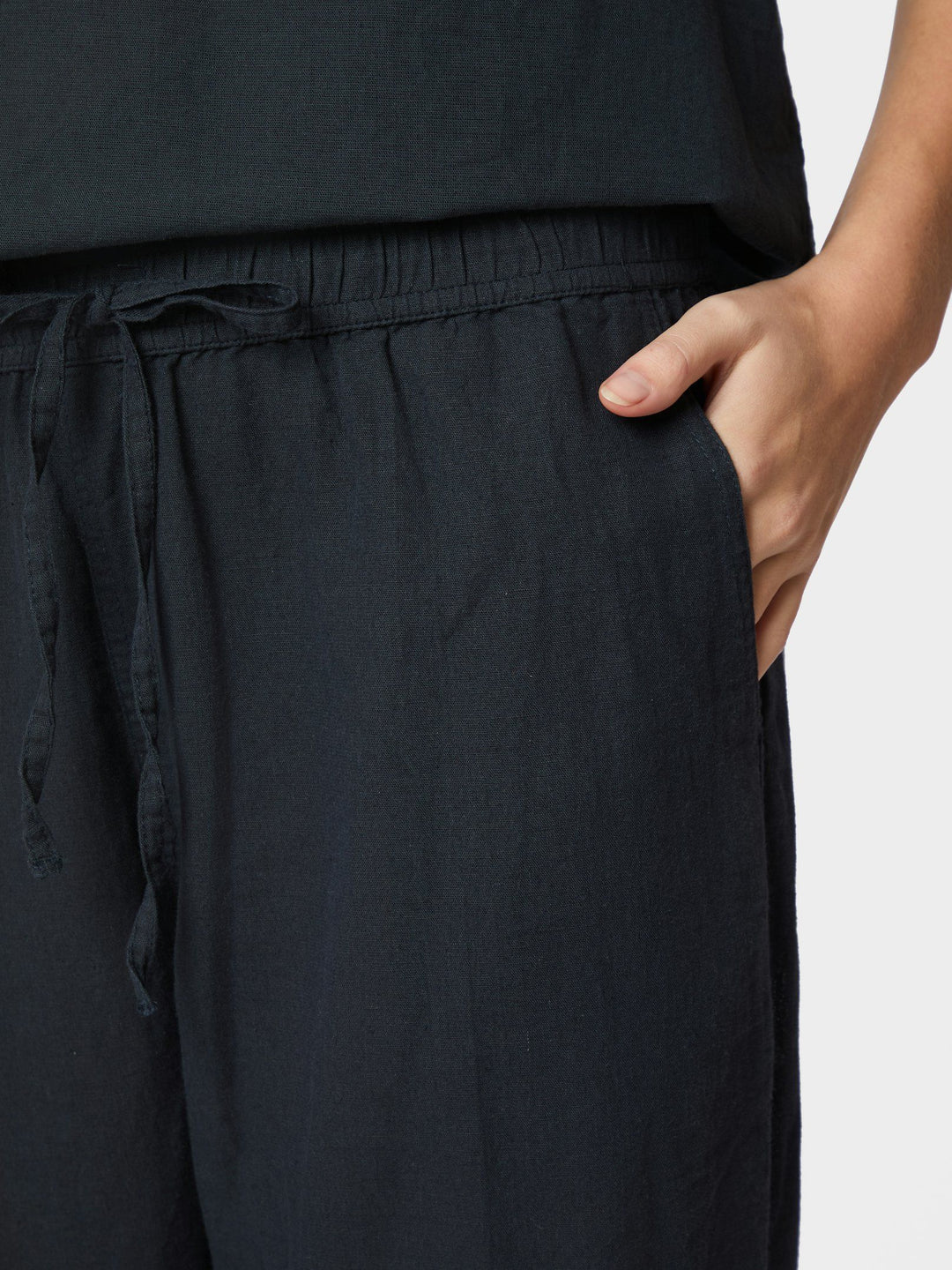 Neo Noir - Sonar Linen Pants - Navy