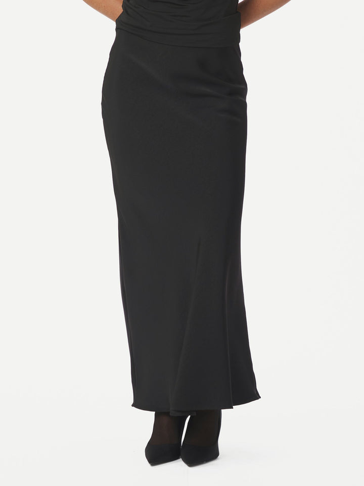 Neo Noir - Vicky Heavy Sateen Skirt - Black