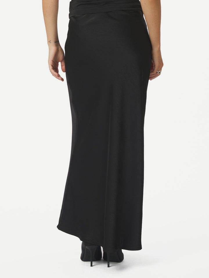 Neo Noir - Vicky Heavy Sateen Skirt - Black