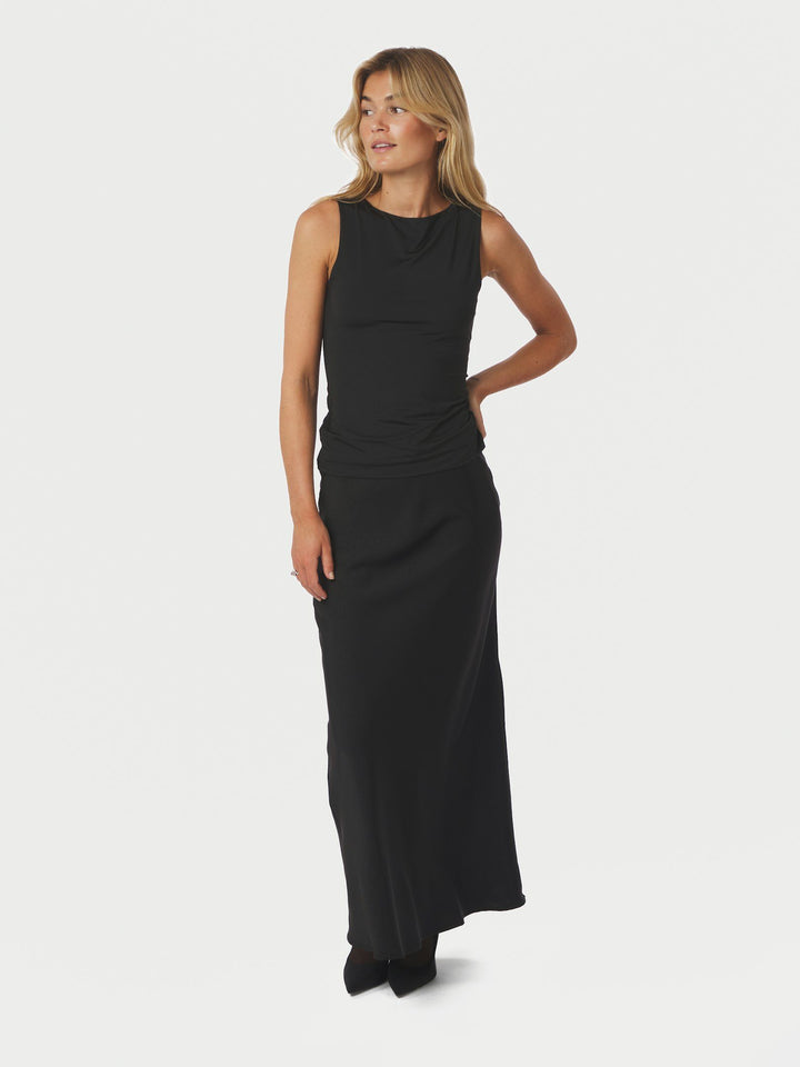 Neo Noir - Vicky Heavy Sateen Skirt - Black