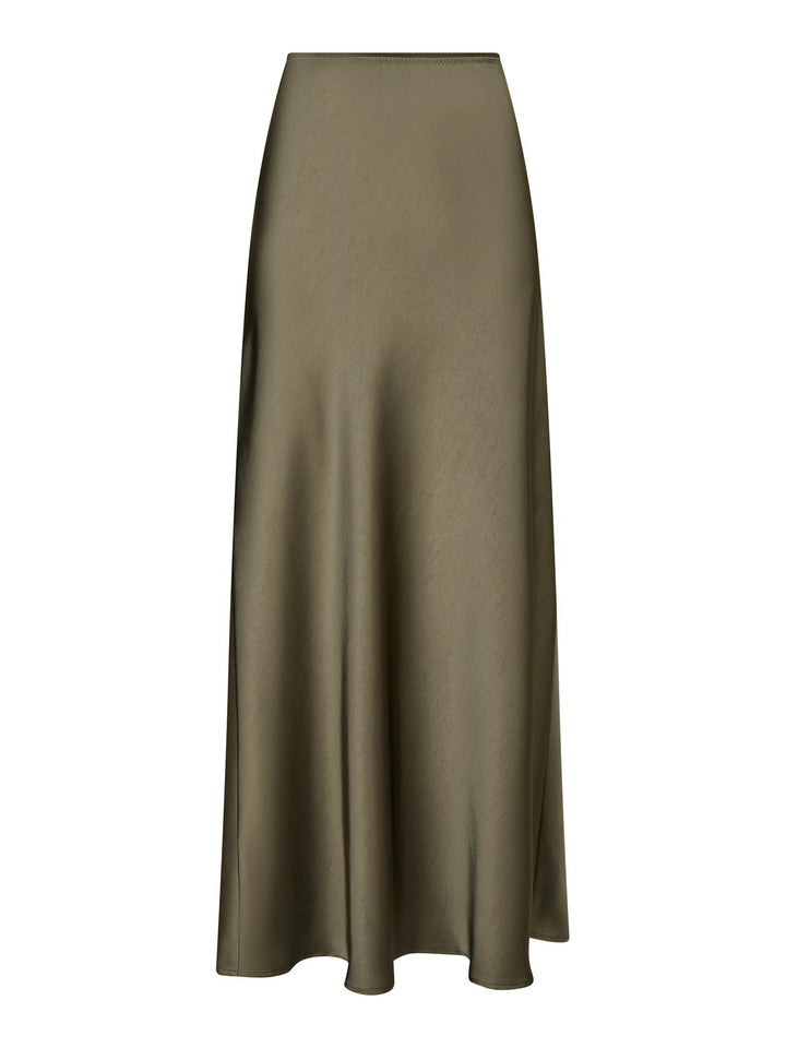 Neo Noir - Vicky Heavy Sateen Skirt - Cold Army