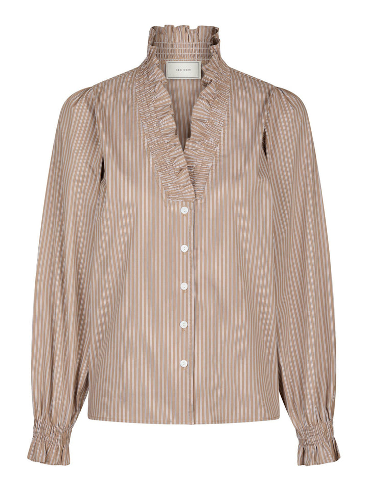 Neo Noir - Brielle Stripe Shirt - Brown