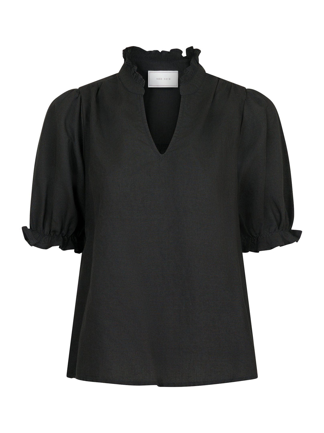 Neo Noir - Odesa Linen Blouse - Black