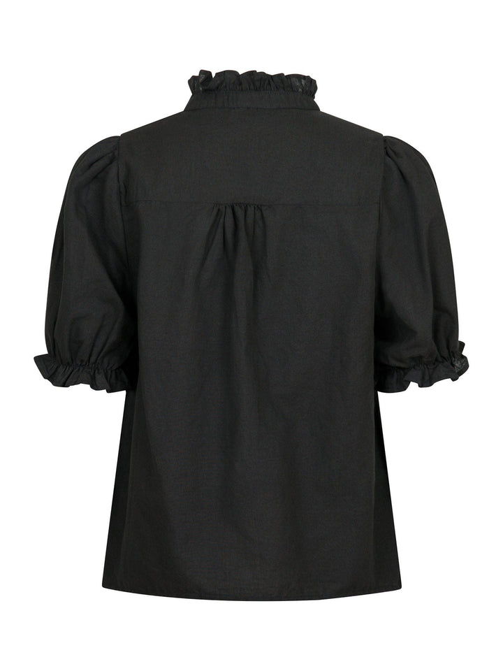 Neo Noir - Odesa Linen Blouse - Black
