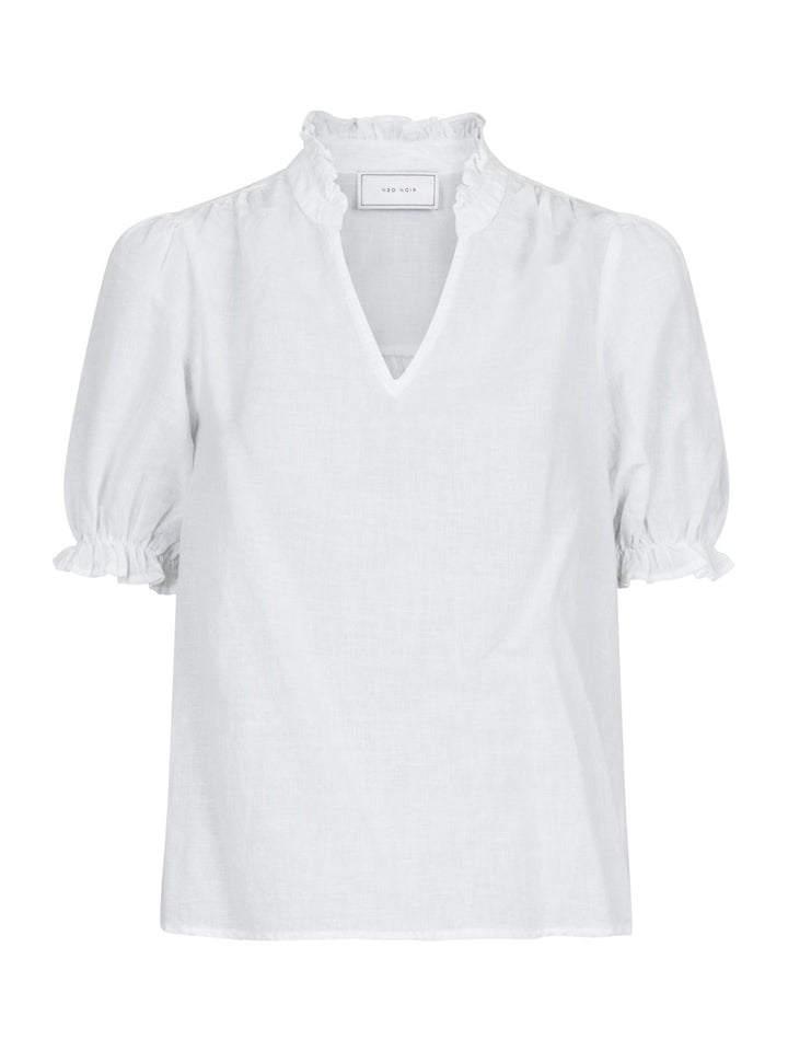 Neo Noir - Odesa Linen Blouse - White