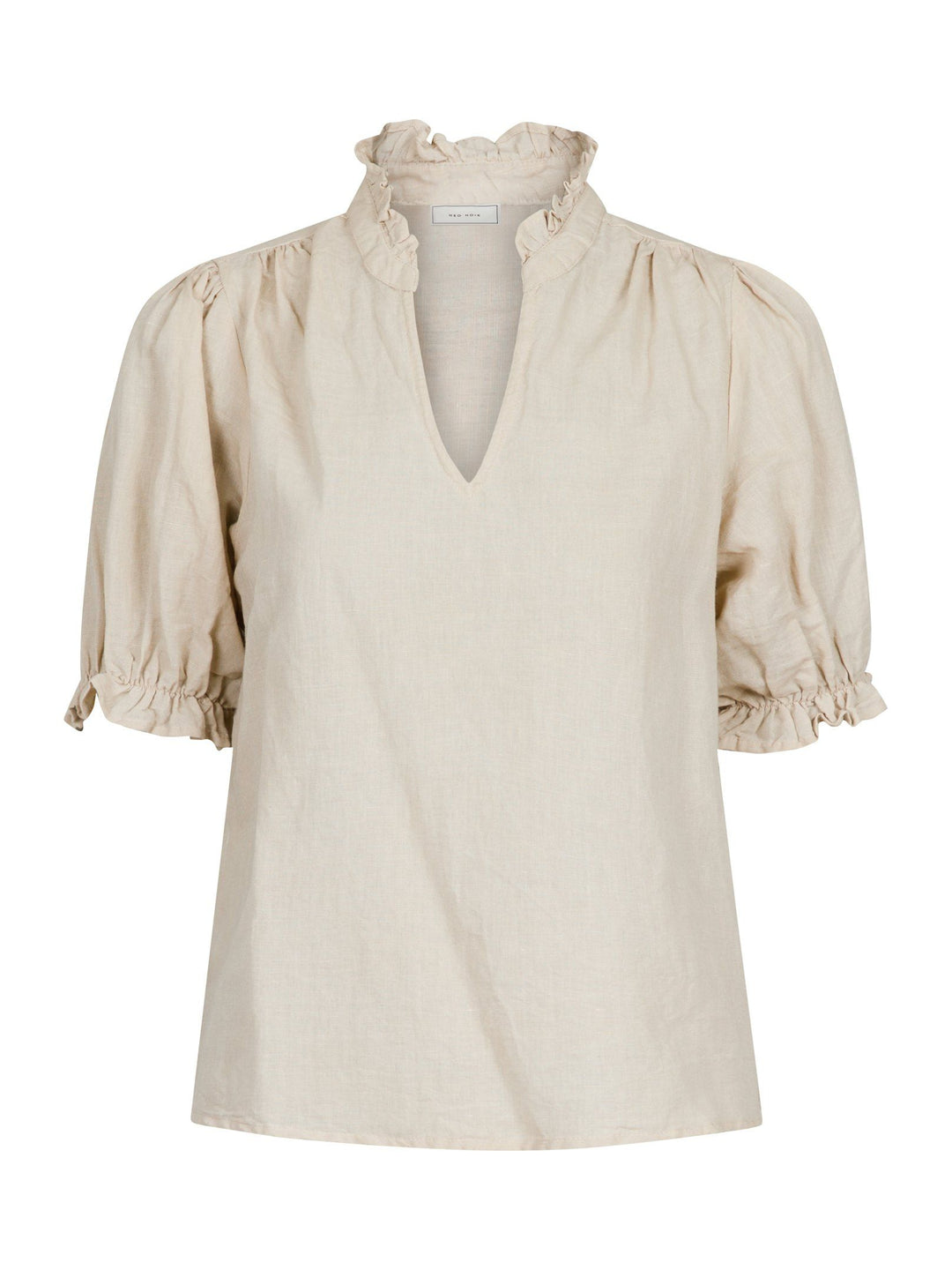 Neo Noir - Odesa Linen Blouse - Sand