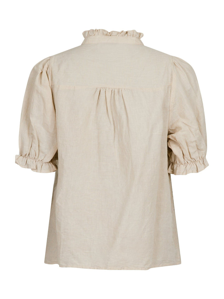 Neo Noir - Odesa Linen Blouse - Sand