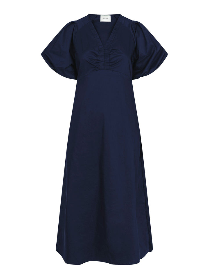 Neo Noir - illana Poplin Dress - Navy - Bestseller