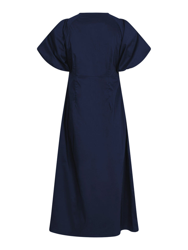 Neo Noir - illana Poplin Dress - Navy - Bestseller