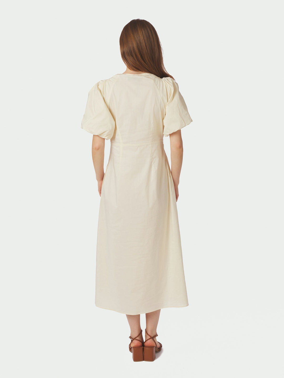 Neo Noir - Illana Poplin Dress - Butter Yellow