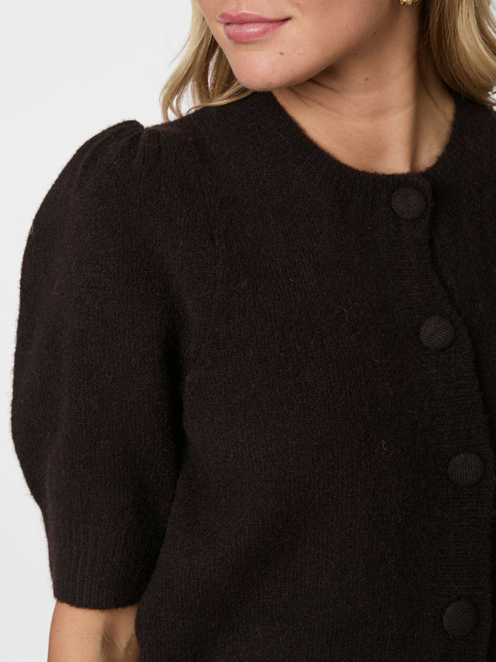 Neo Noir - Trudy Knit Cardigan - Dark Brown