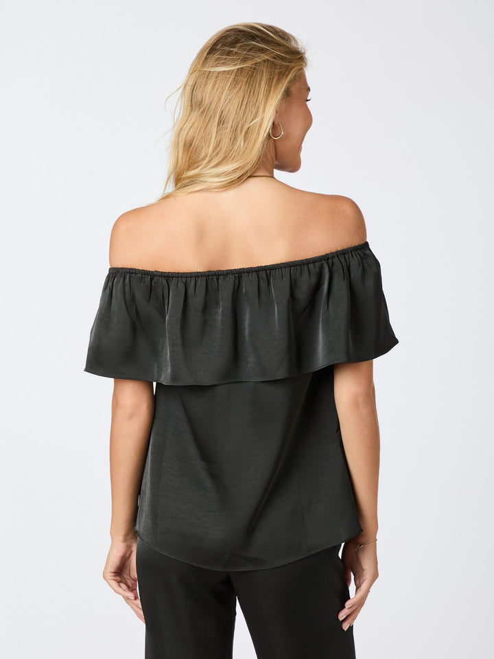 Neo Noir - Kris Heavy Sateen Top