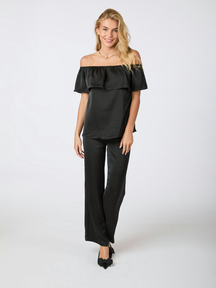 Neo Noir - Kris Heavy Sateen Top