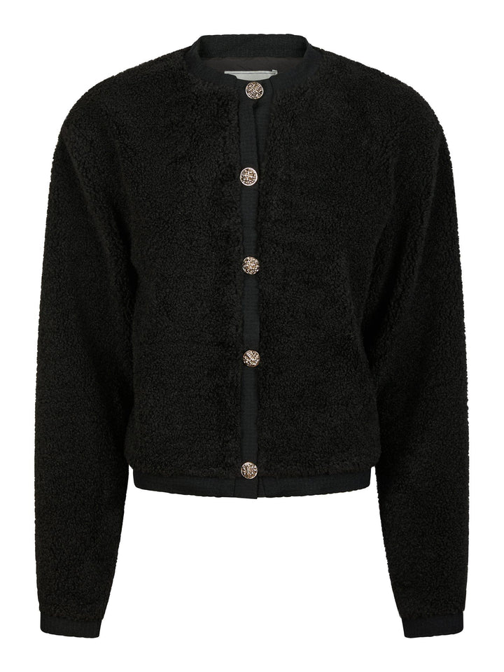 Neo Noir - Limo Fluffy Knit Cardigan - Black