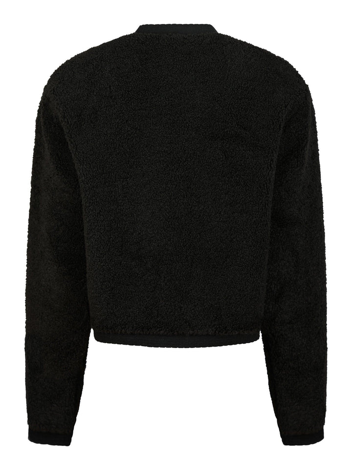 Neo Noir - Limo Fluffy Knit Cardigan - Svart