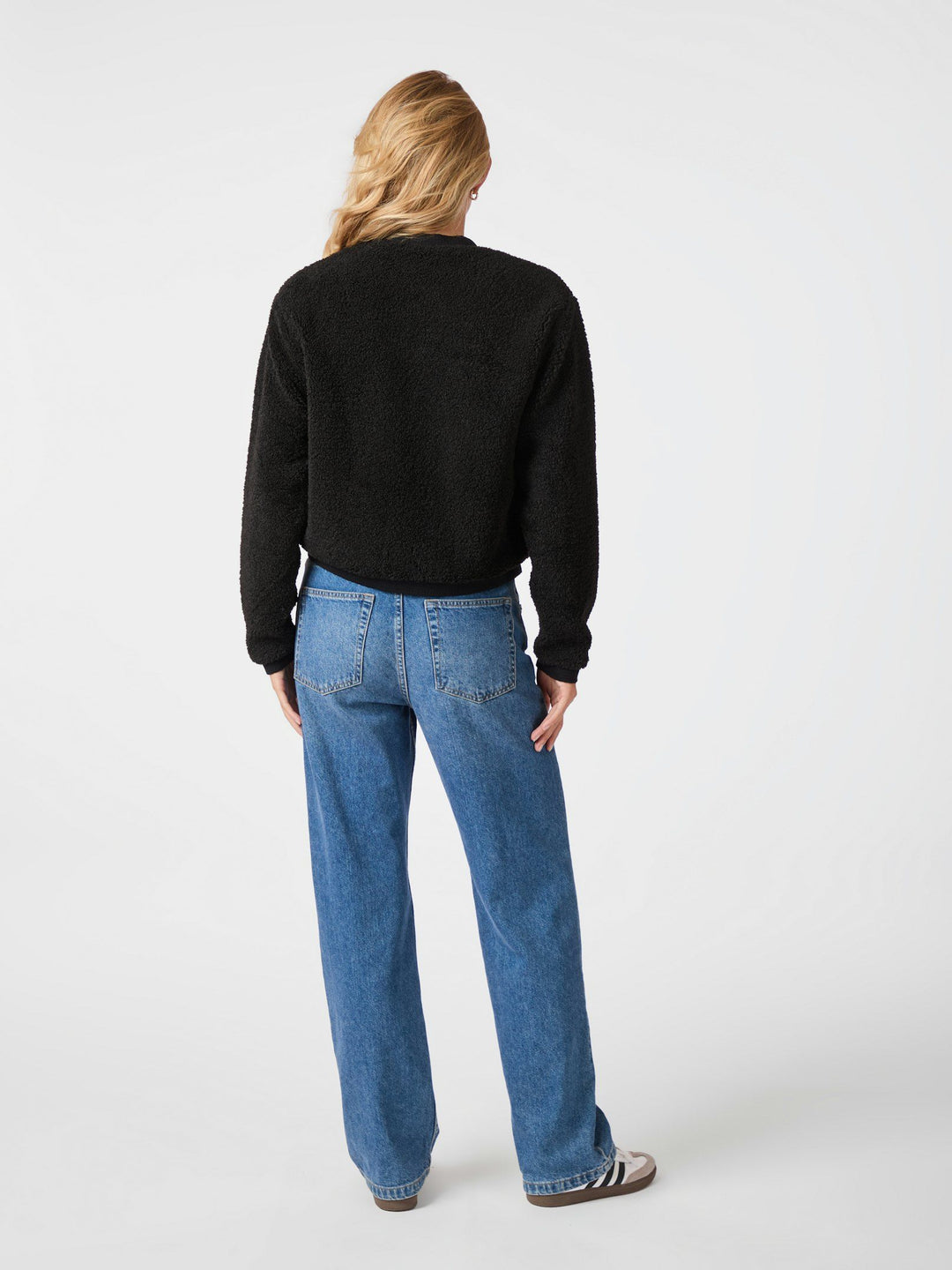 Neo Noir - Limo Fluffy Knit Cardigan - Svart