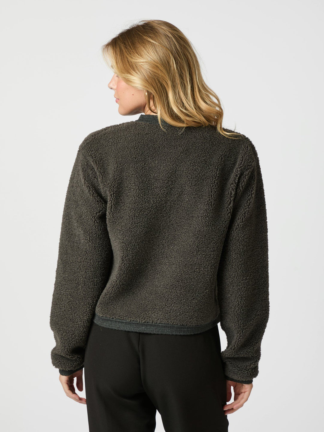 Neo Noir - Limo Fluffy Knit Cardigan - Antracit