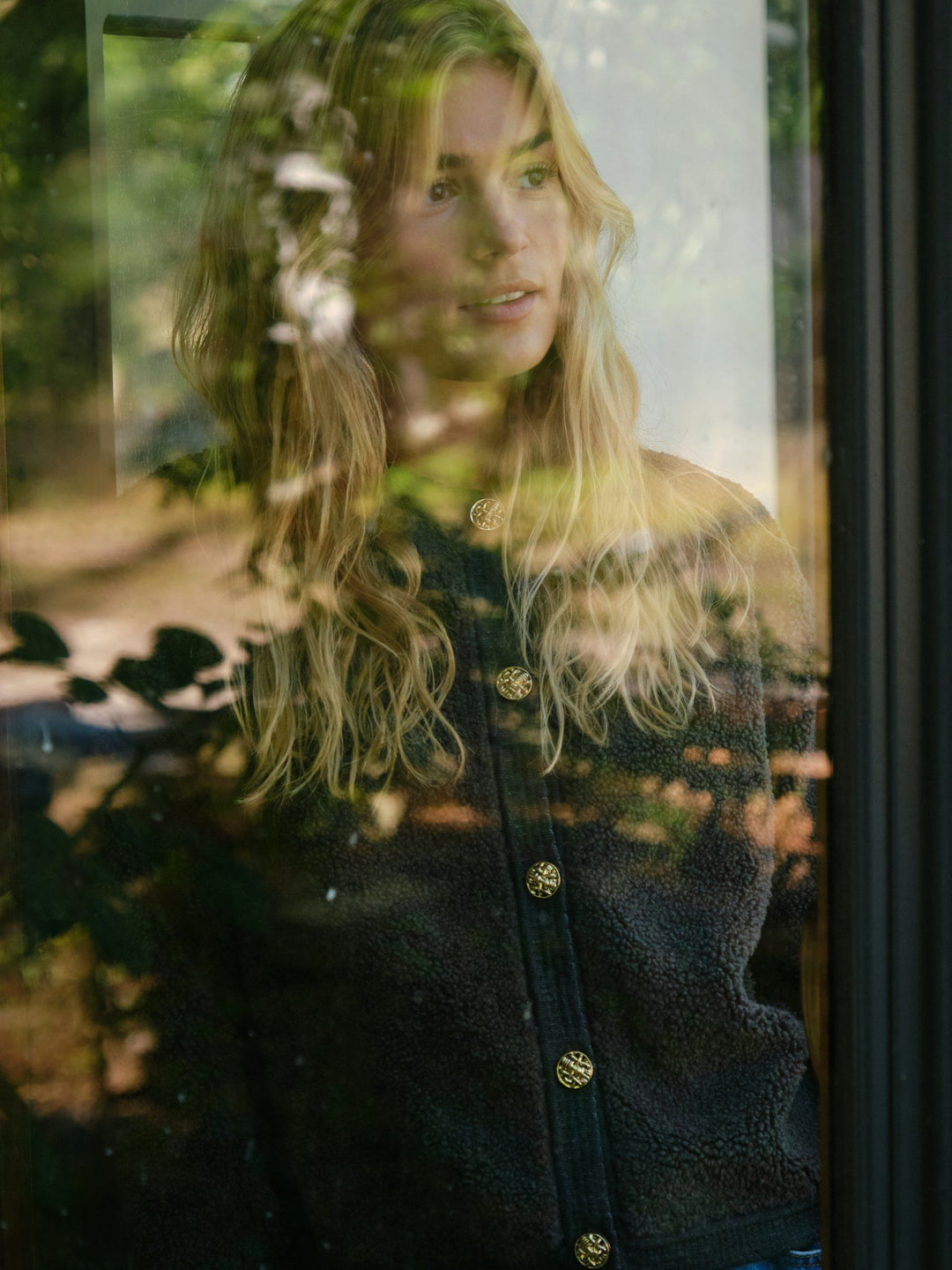 Neo Noir - Limo Fluffy Knit Cardigan - Antracit