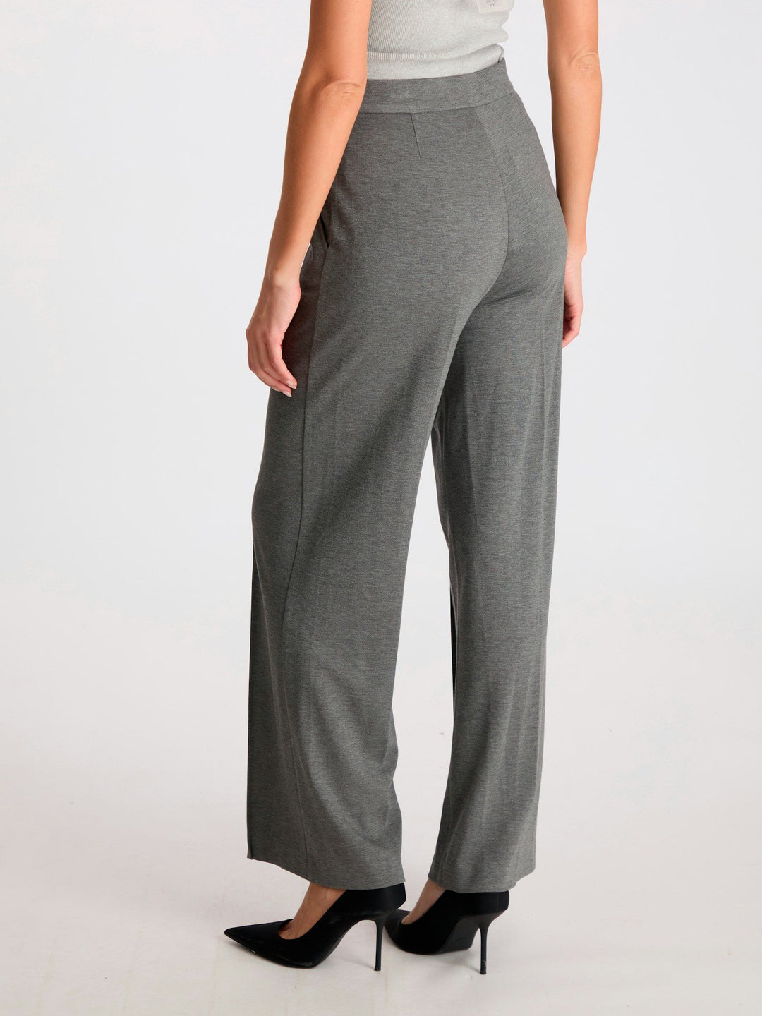 Neo Noir - Anka Soft Pants - Dark Grey Melange