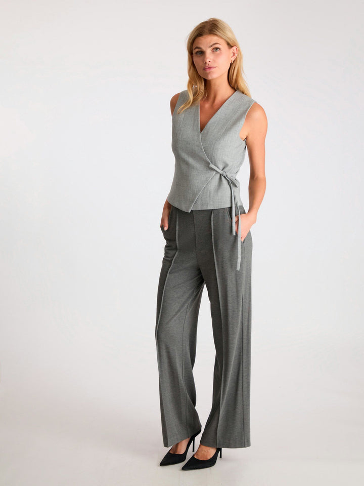 Neo Noir - Anka Soft Pants - Dark Grey Melange