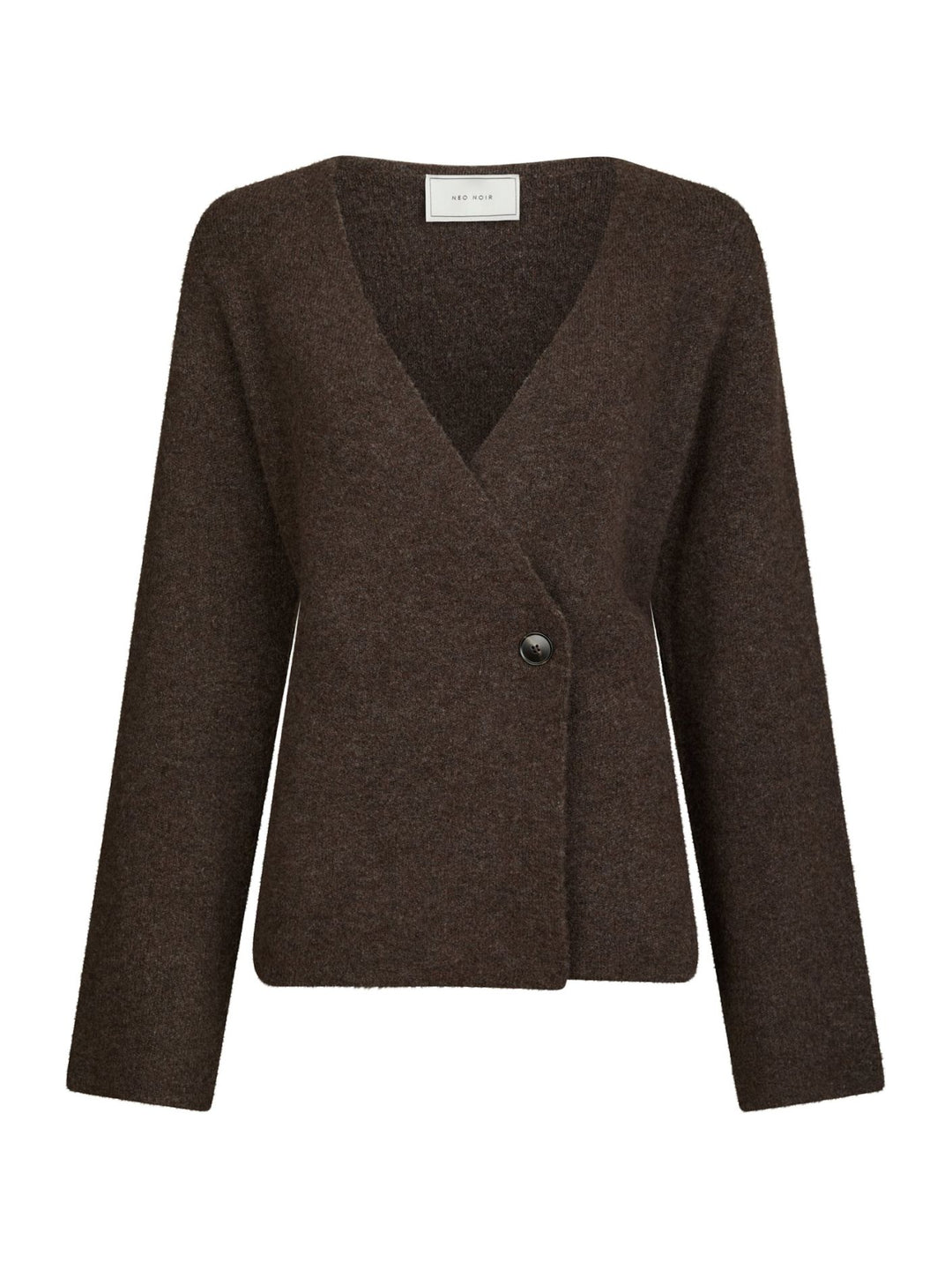 Neo Noir - Marie-Louise Knit Cardigan - Brown Melange