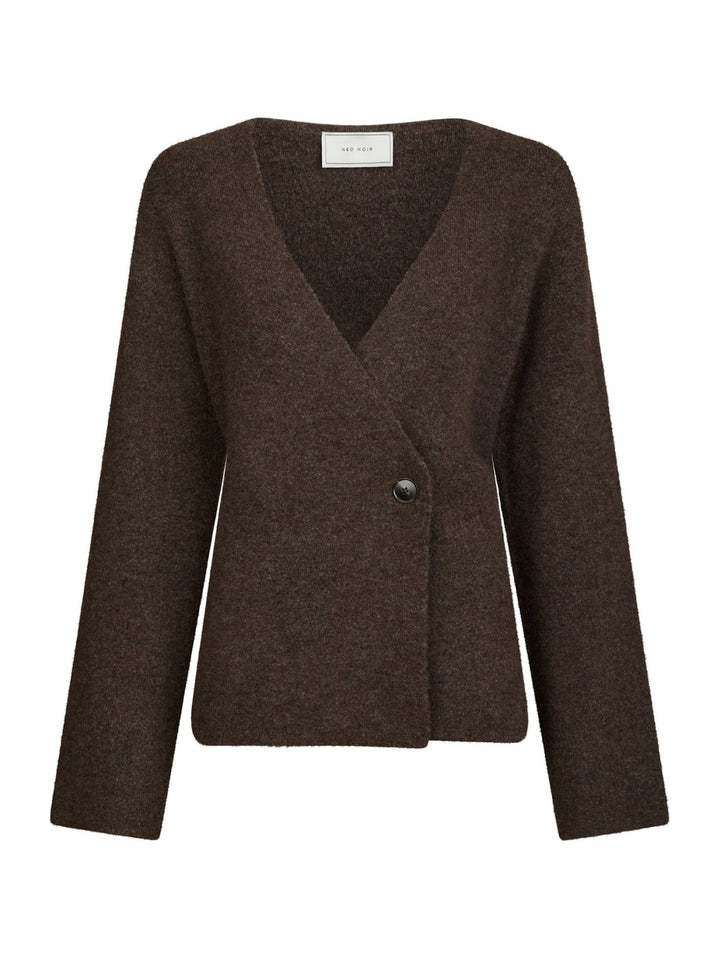 Neo Noir - Marie-Louise Knit Cardigan - Brown Melange