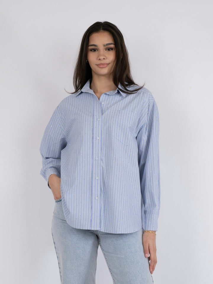 Neo Noir - Dalma Stripe Stone Shirt