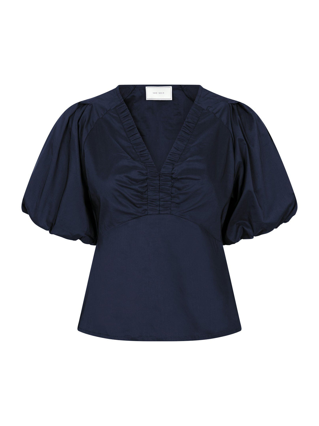 Neo Noir - Irina Poplin Blouse - Navy