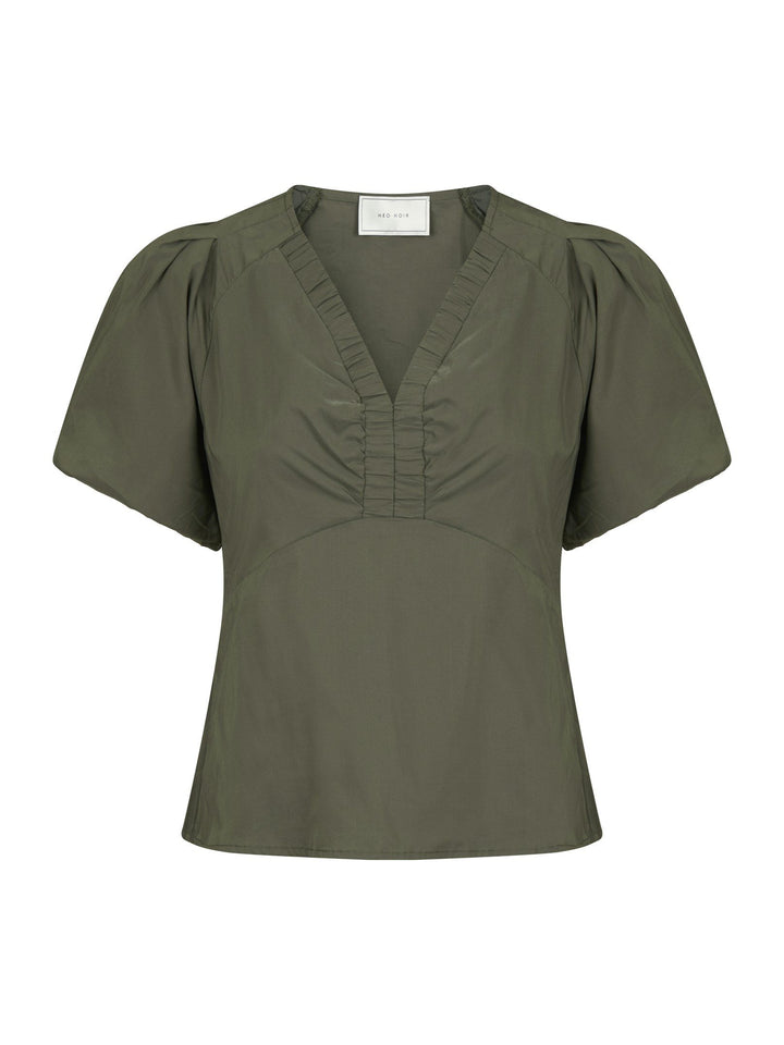Neo Noir - Irina Poplin Blouse - Army