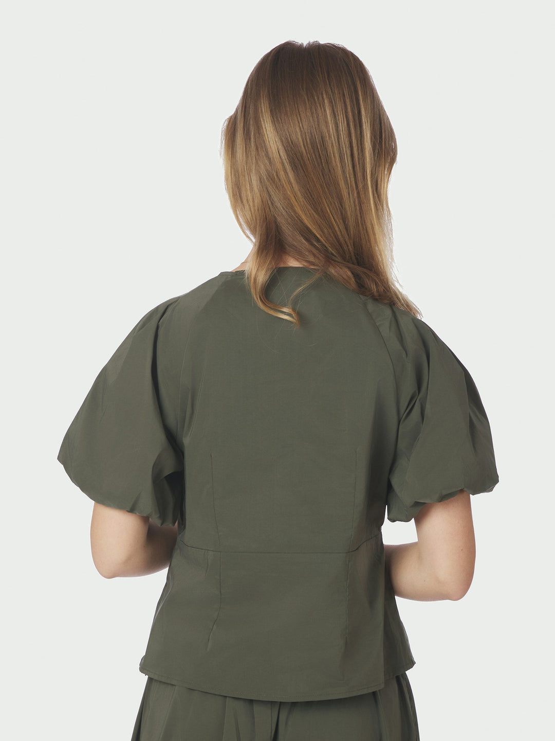 Neo Noir - Irina Poplin Blouse - Army