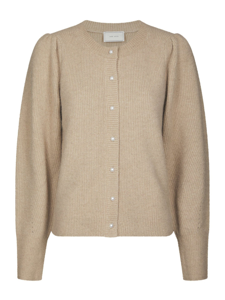 NEO NOIR - Nuna Knit Cardigan - Warm Grey