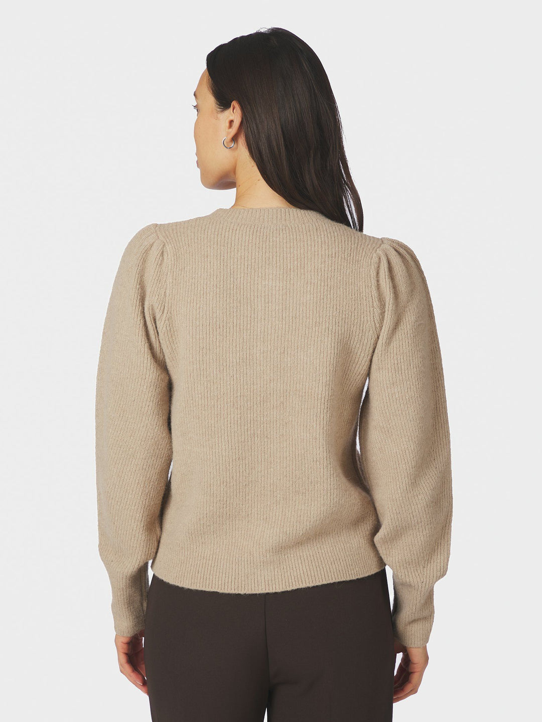 NEO NOIR - Nuna Knit Cardigan - Warm Grey
