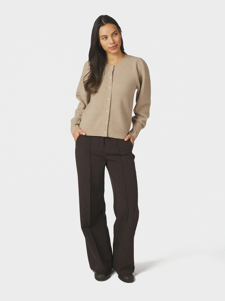 NEO NOIR - Nuna Knit Cardigan - Warm Grey