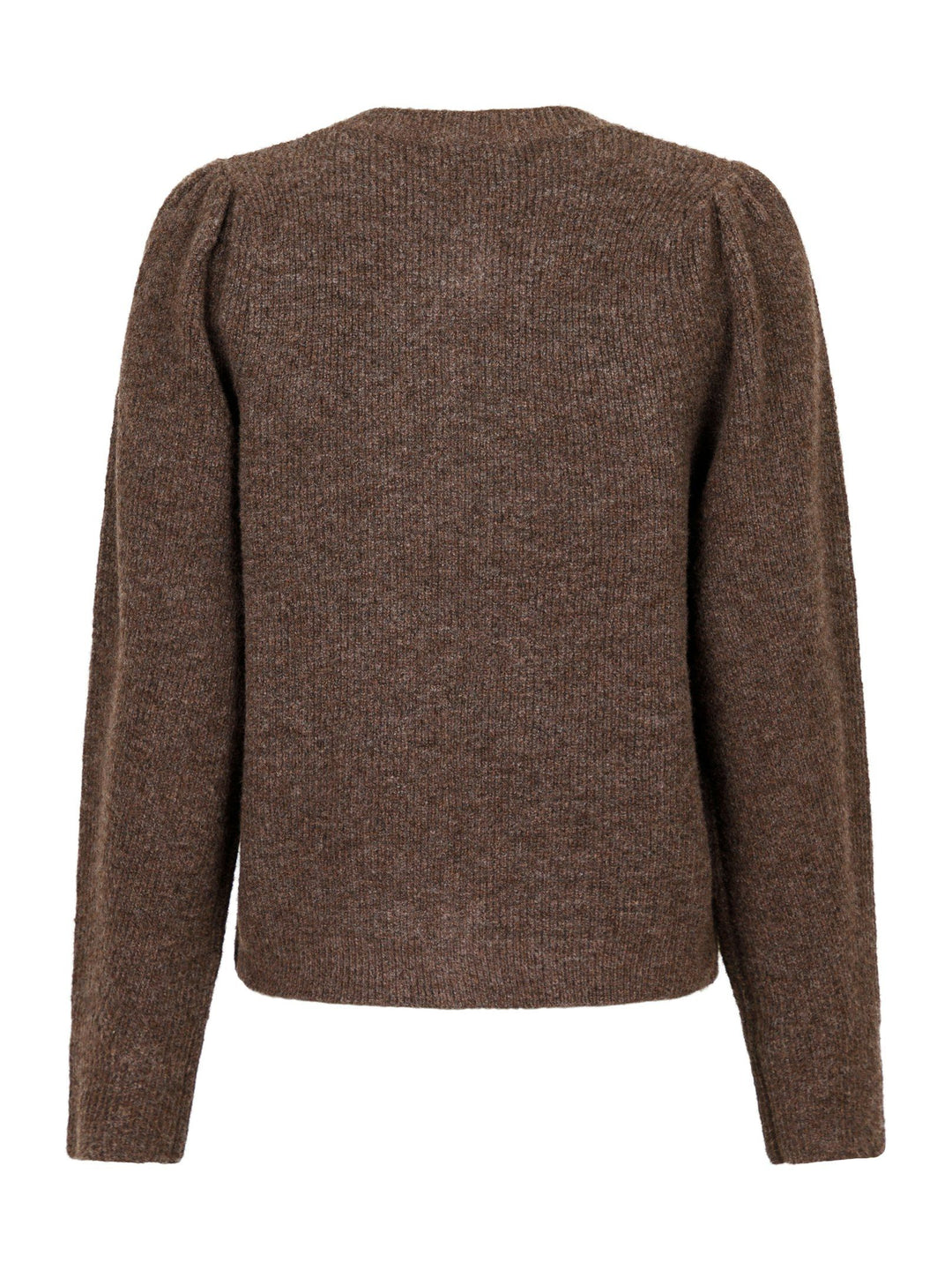 Neo Noir - Nuna Knit Cardigan - Brown Melange