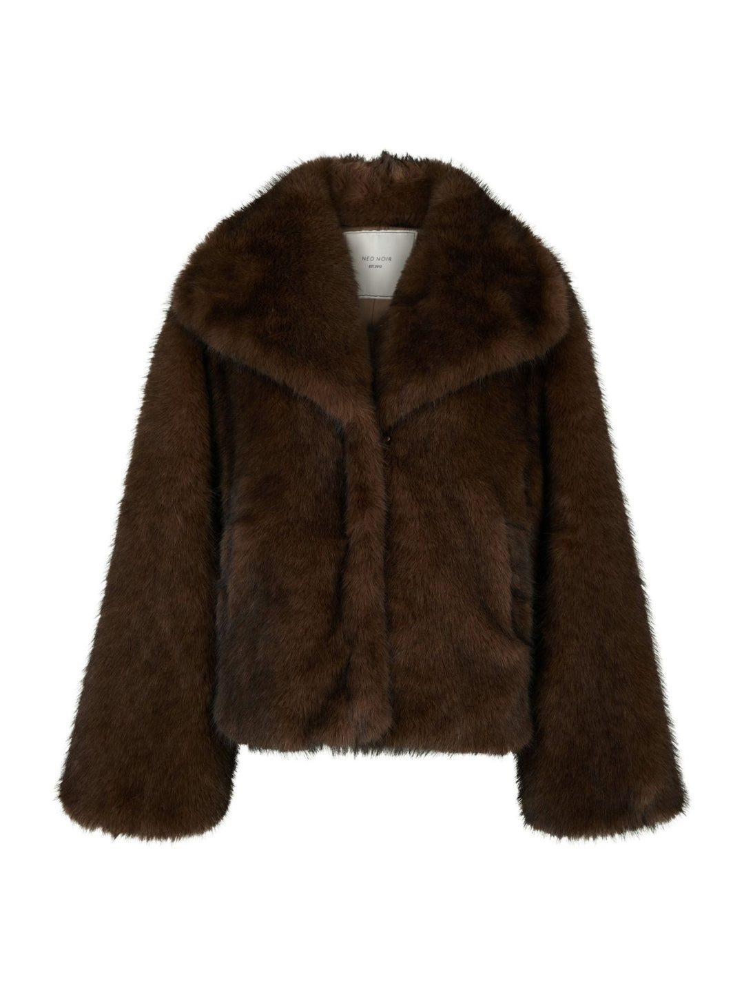 Neo Noir - Stephanie Faux Fur Jacket - Brown