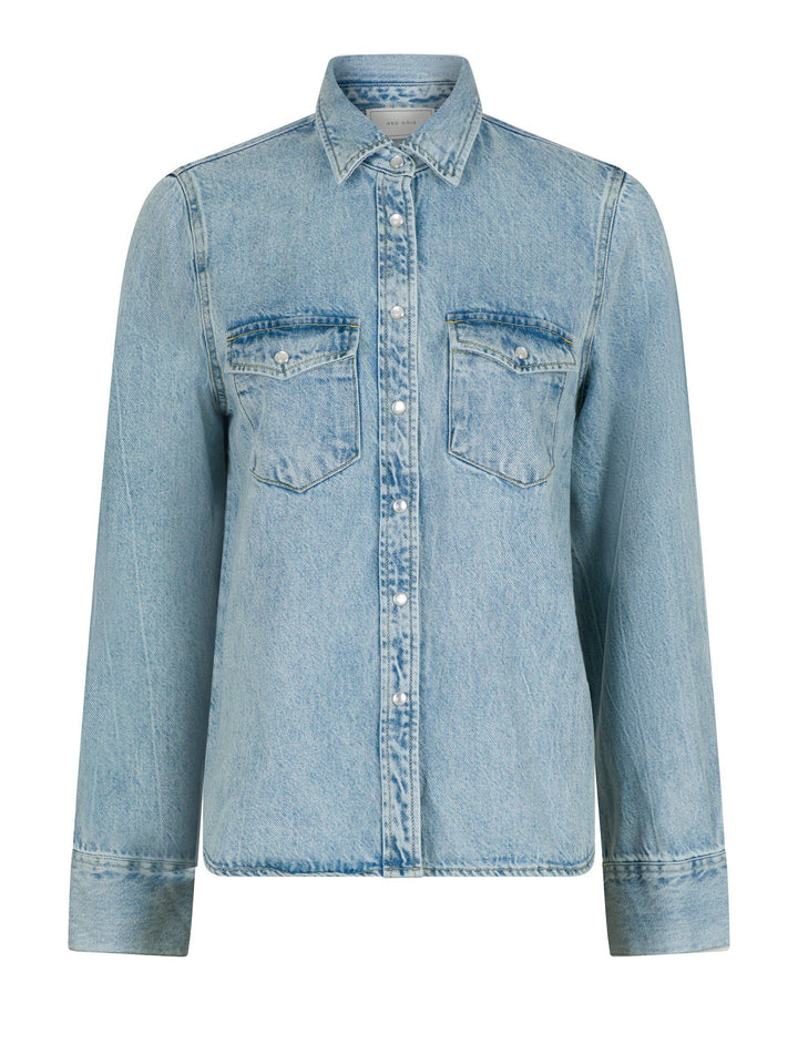 Neo Noir - Roger Denim Shirt - Smoked Blue