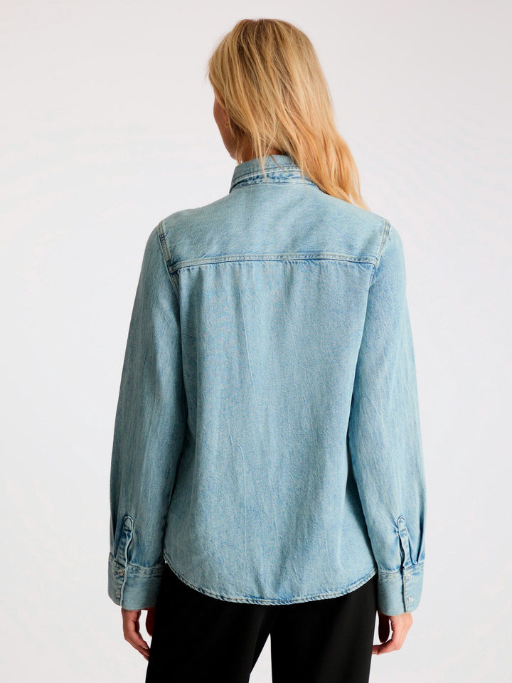 Neo Noir - Roger Denim Shirt - Smoked Blue