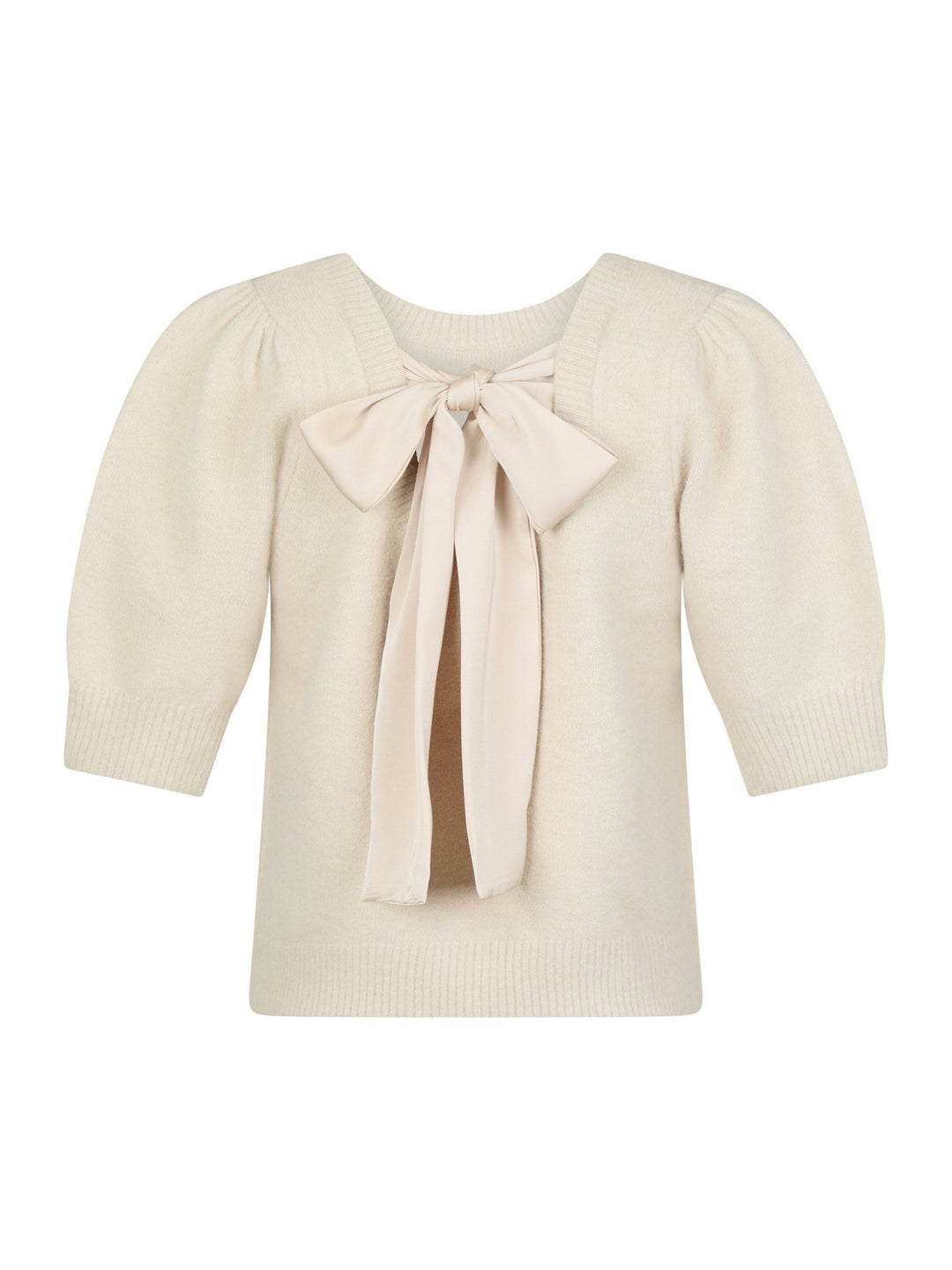 Neo Noir - Martha Bow Knit - Ivory