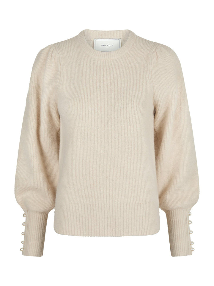 Neo Noir - Angie Knit Blouse - Ivory