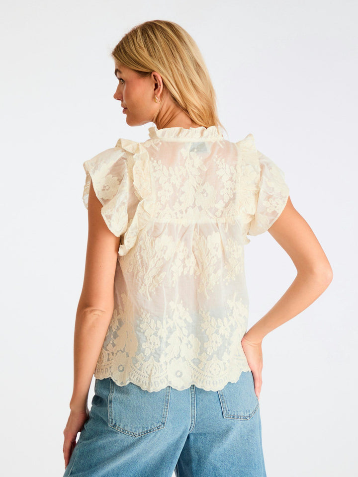 Neo Noir - Jayla Big Embroidery Top