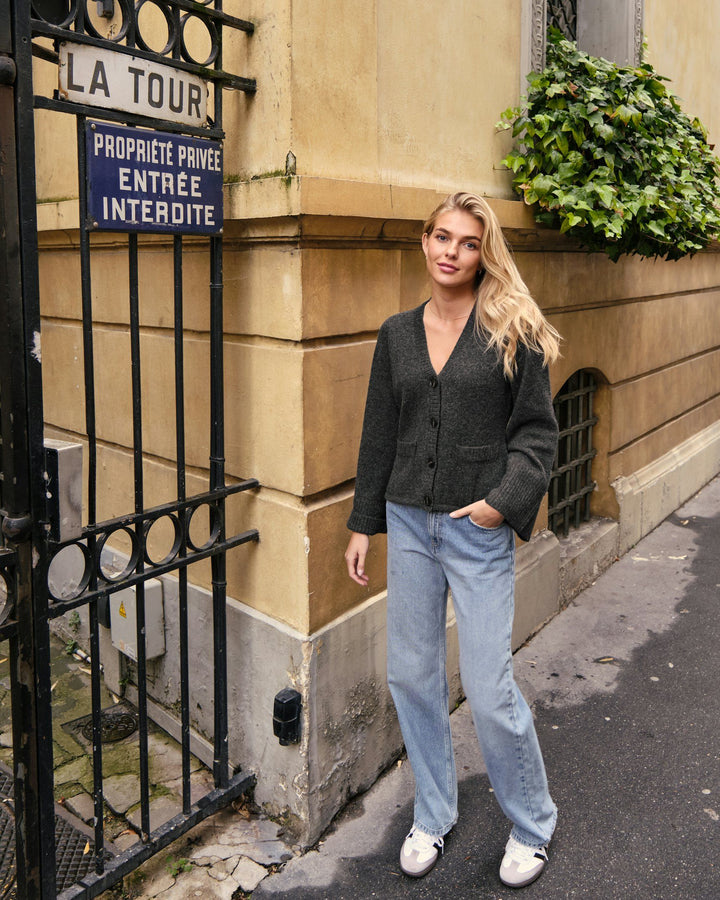 Neo Noir - Pixie Knit Cardigan - Antracit