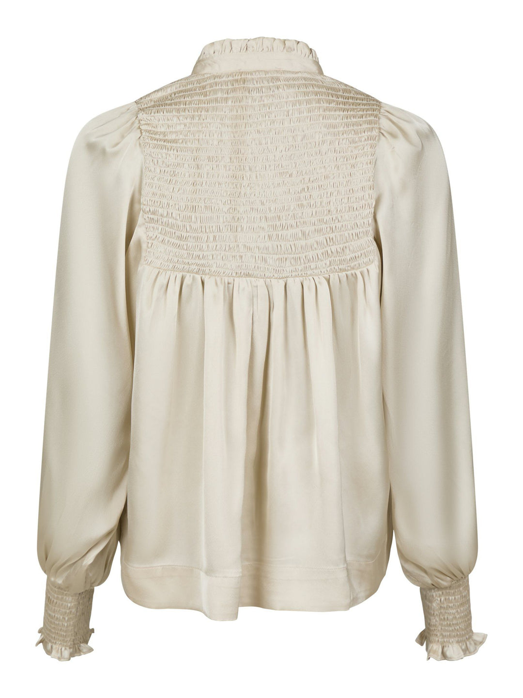 Neo Noir - Jill Smooth Satin Blouse - Champagne