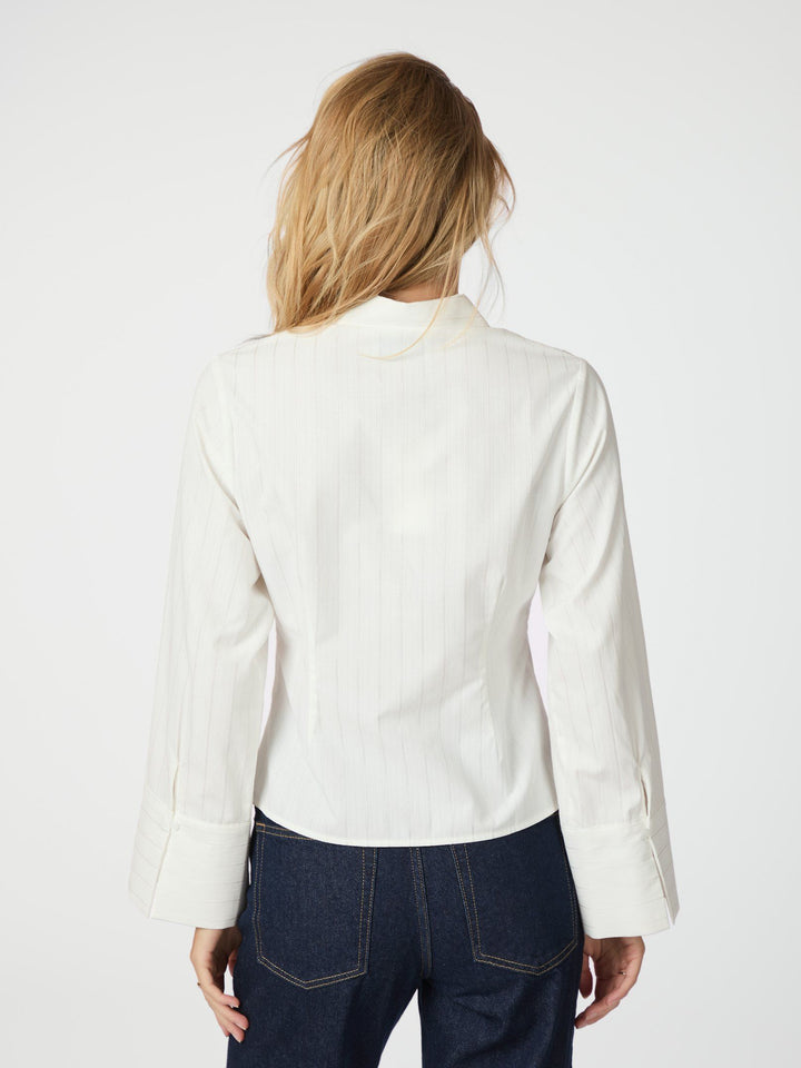 Neo Noir - Rosa Solid Shirt - White