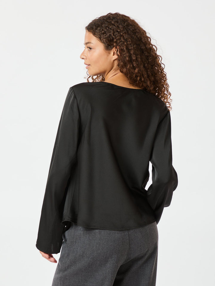 Neo Noir - Vallista Soft Sateen Blouse