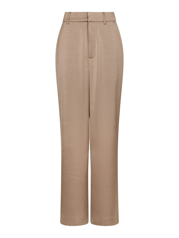 Neo Noir - Emmett Heavy Sateen Pants - Dark Taupe