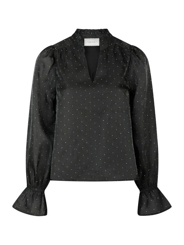 Neo Noir - Amara Bedazzled Blouse