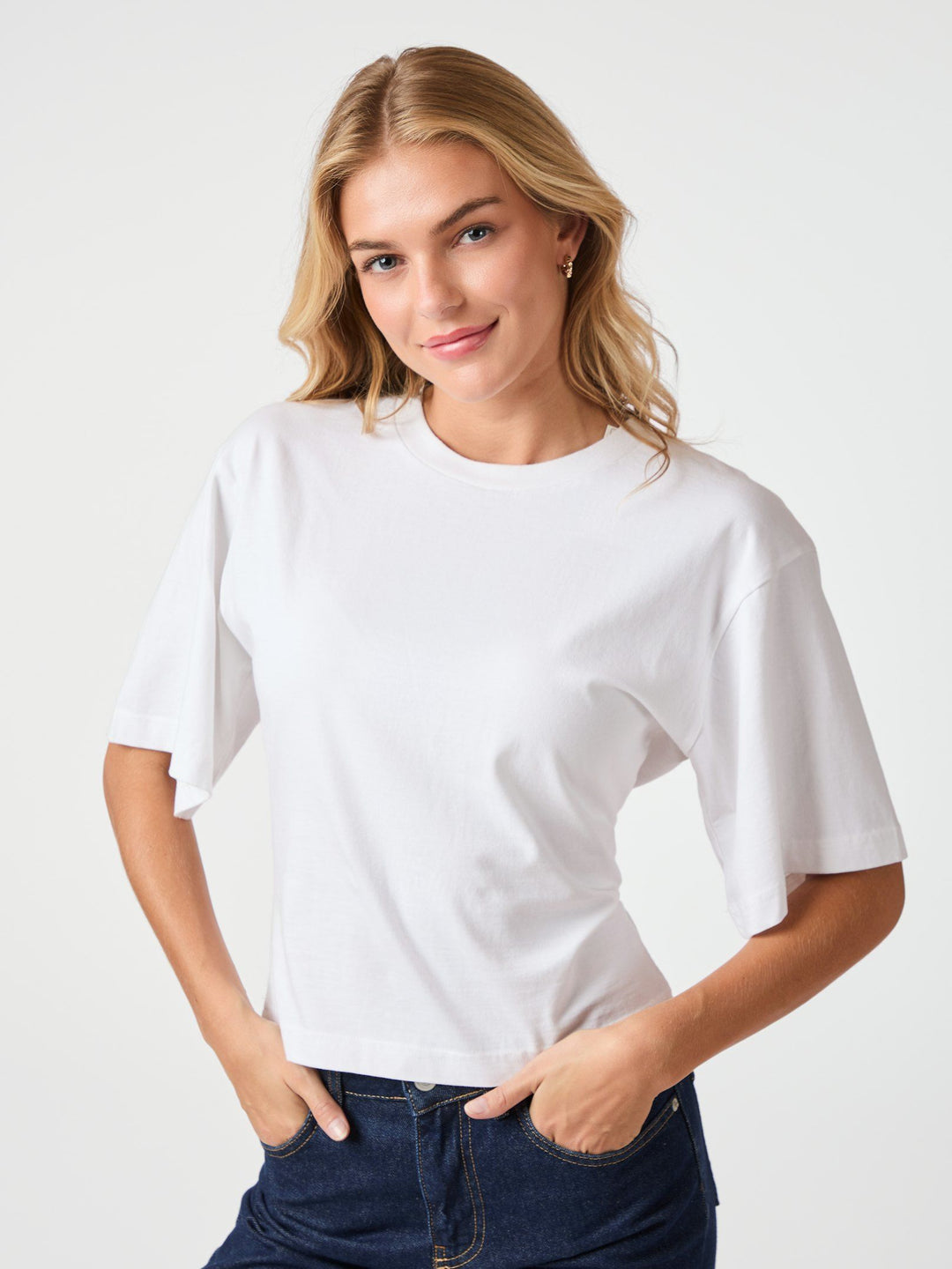 Neo Noir - Asha Boxy Tee - White