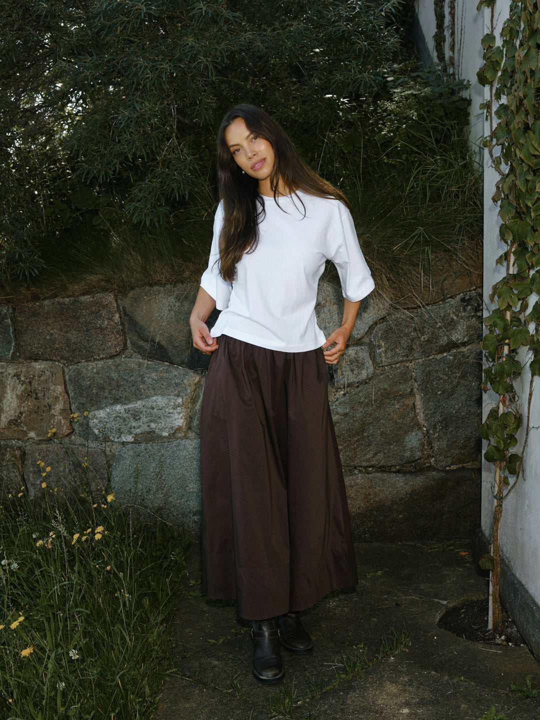 Neo Noir - Asha Boxy Tee - White