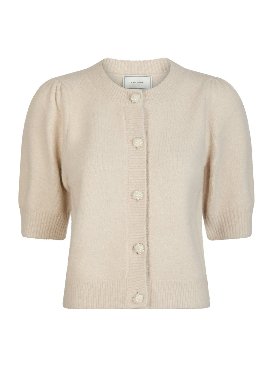 Neo Noir - Trudy Deco Knit Cardigan - Ivory