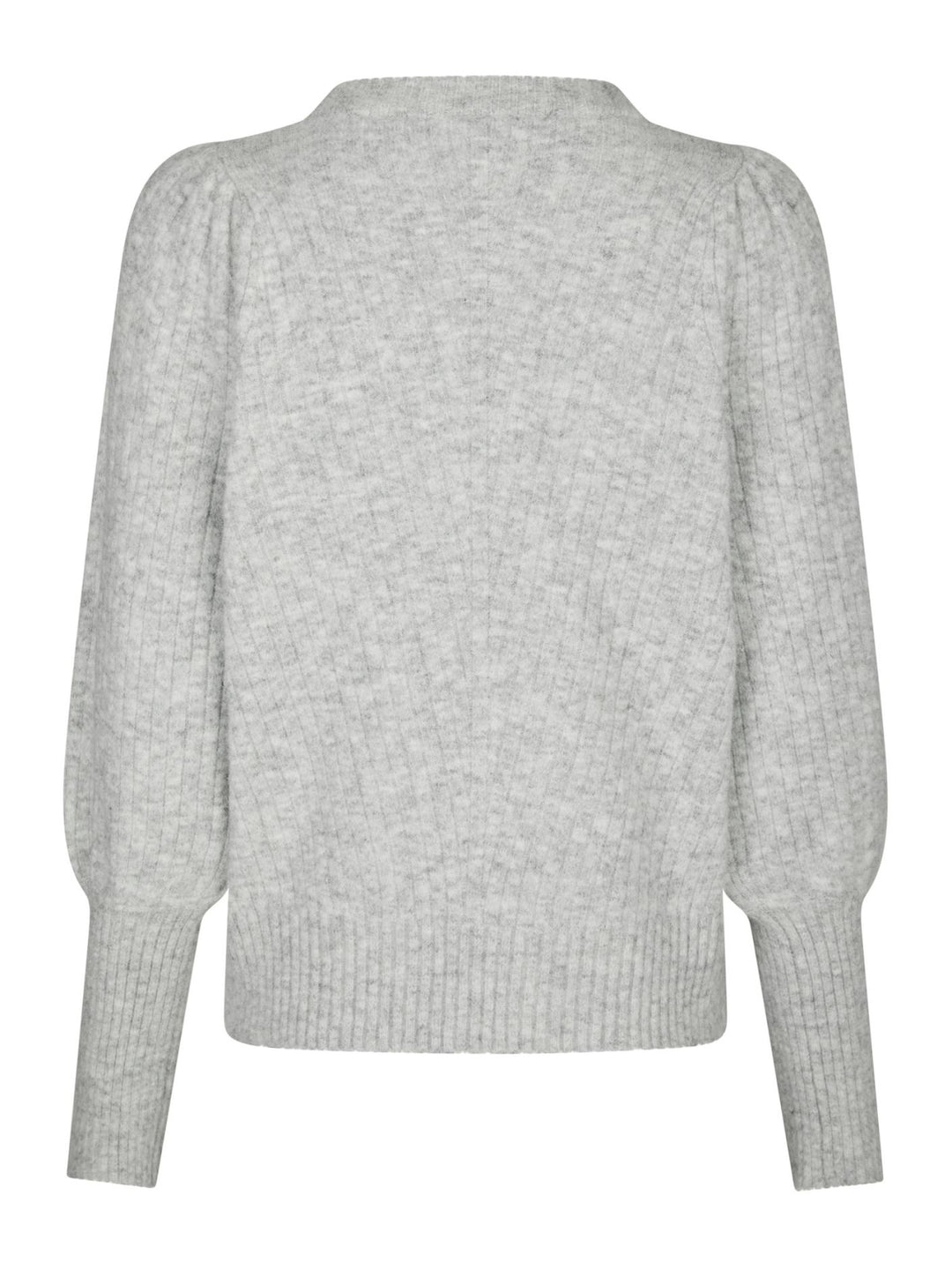 Neo Noir - Kelsey Knit Blouse - Grey Melange
